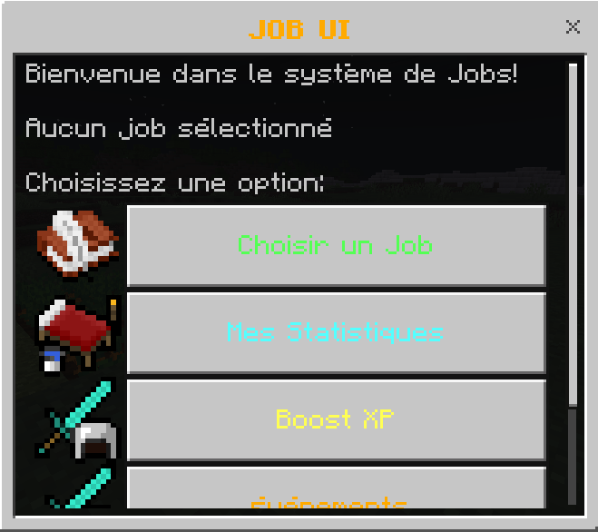 JobUI | MCPE
