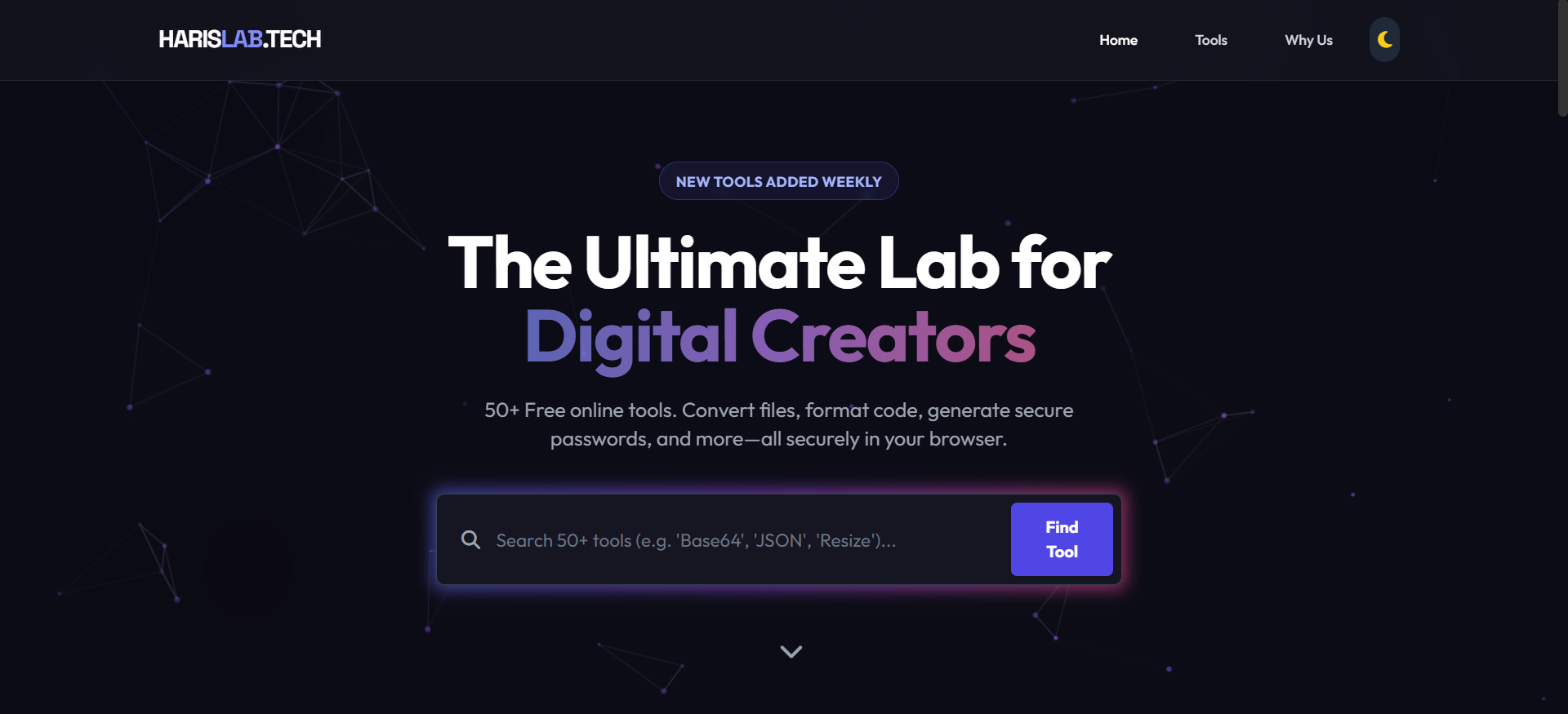 🚀 HarisLab – Free Online Developer Tools, Productivity Suite & Browser Games (No Ads!)