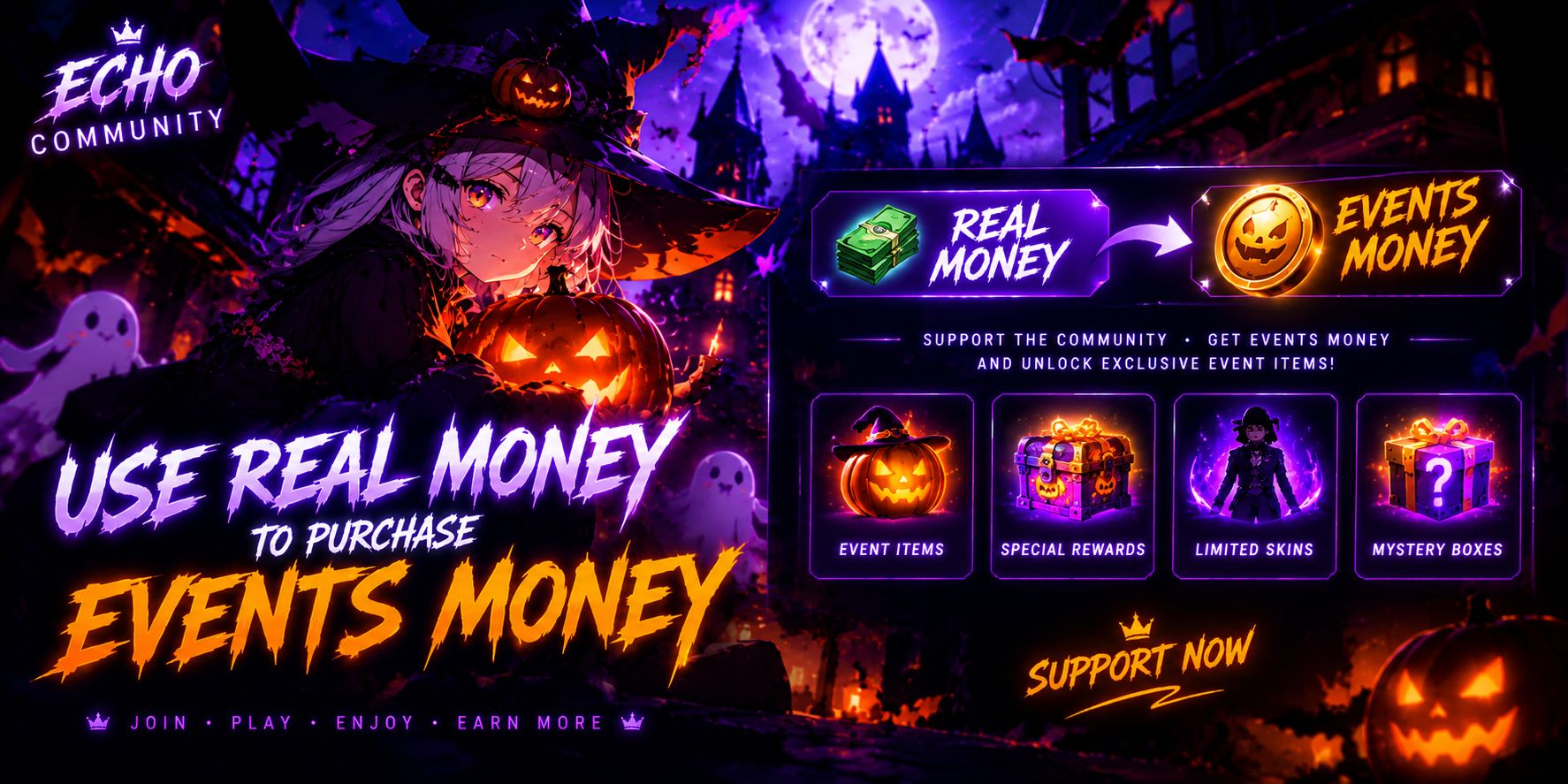 Buy Event Currency for Seasonal Minigames
