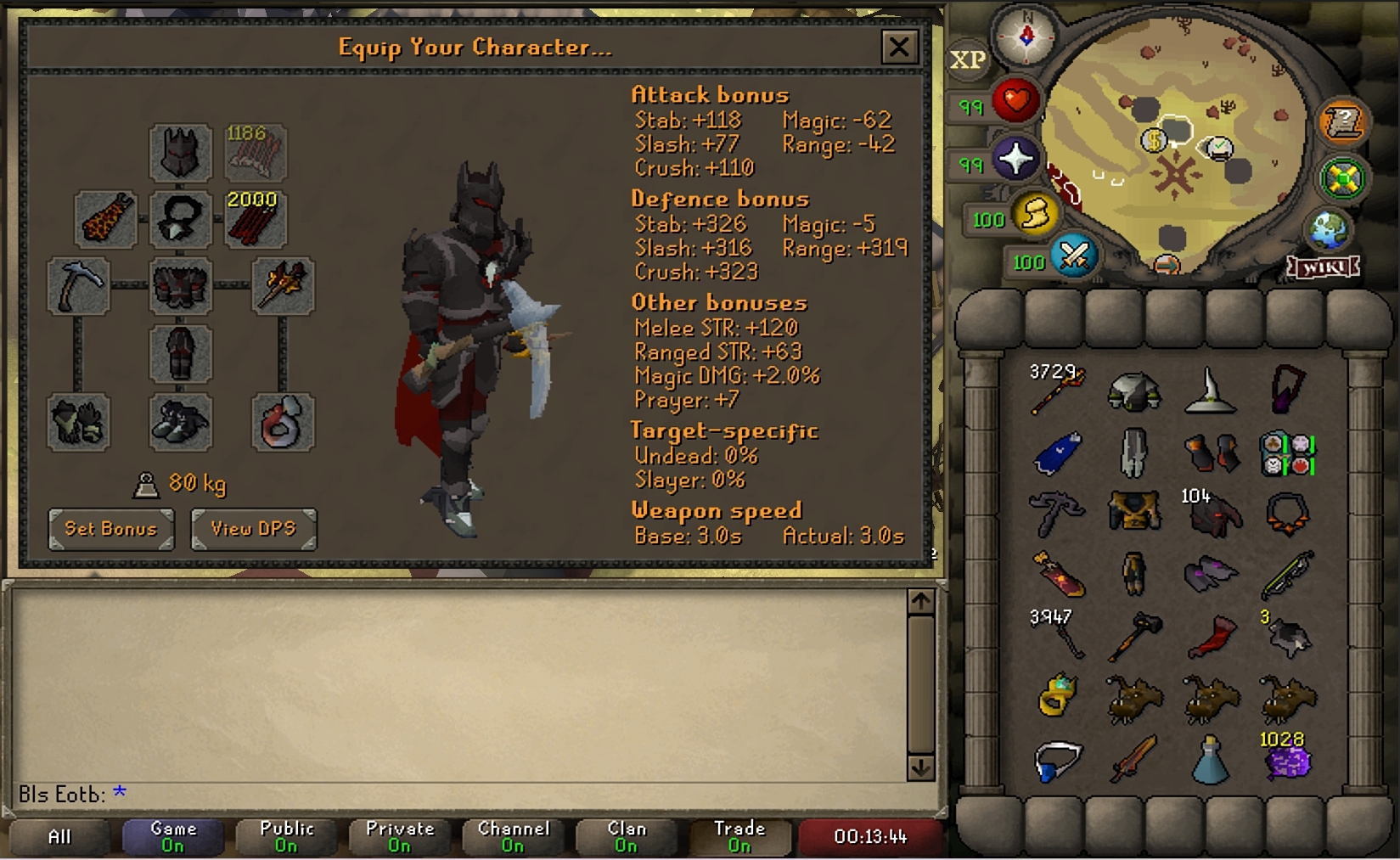 Chambers of Xeric CM 3s Veng prep role setup