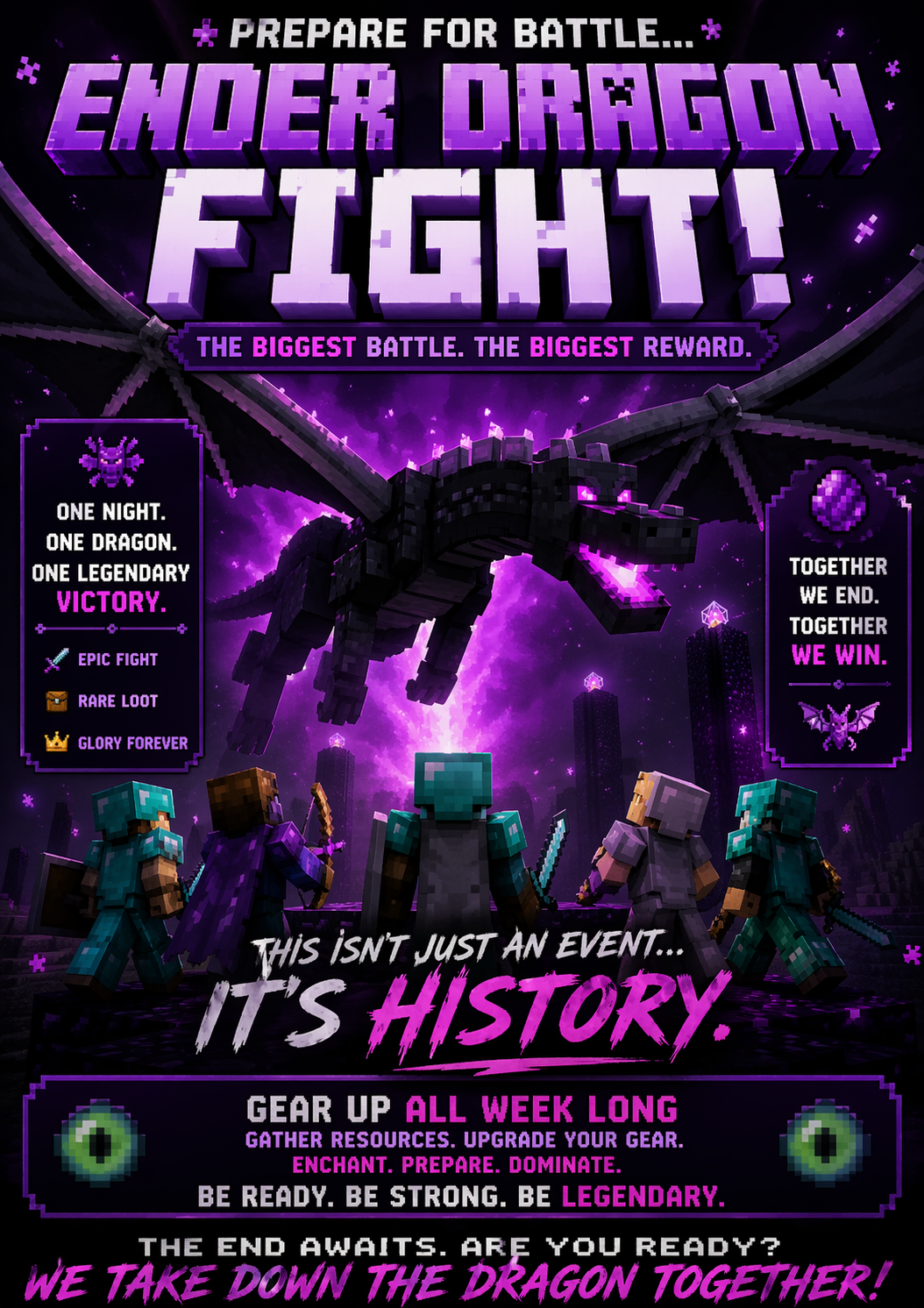 Vote: Ender Dragon Raid This Friday or Saturday