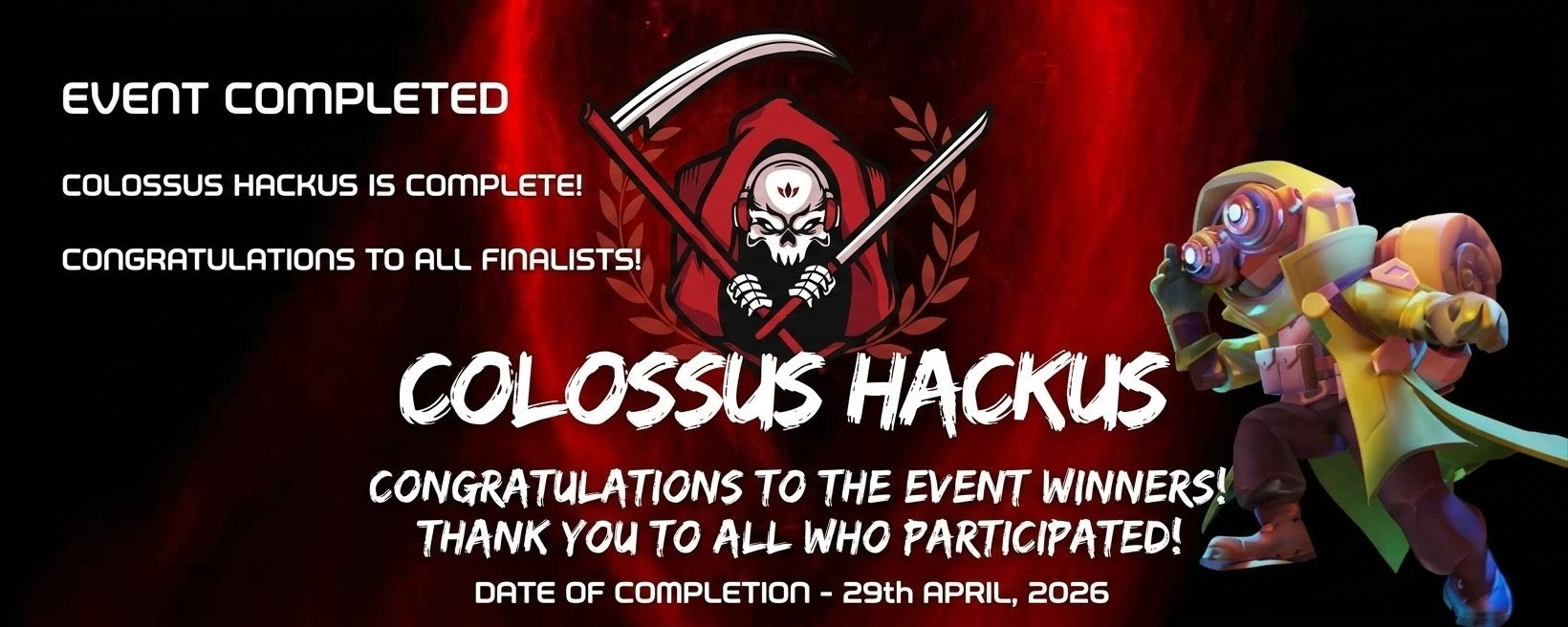 Colossus Hackus Winners Announced