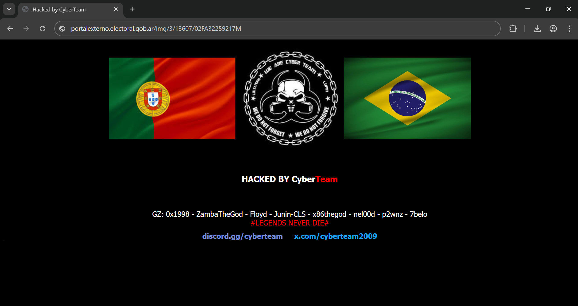 Defacement CyberTeam 4