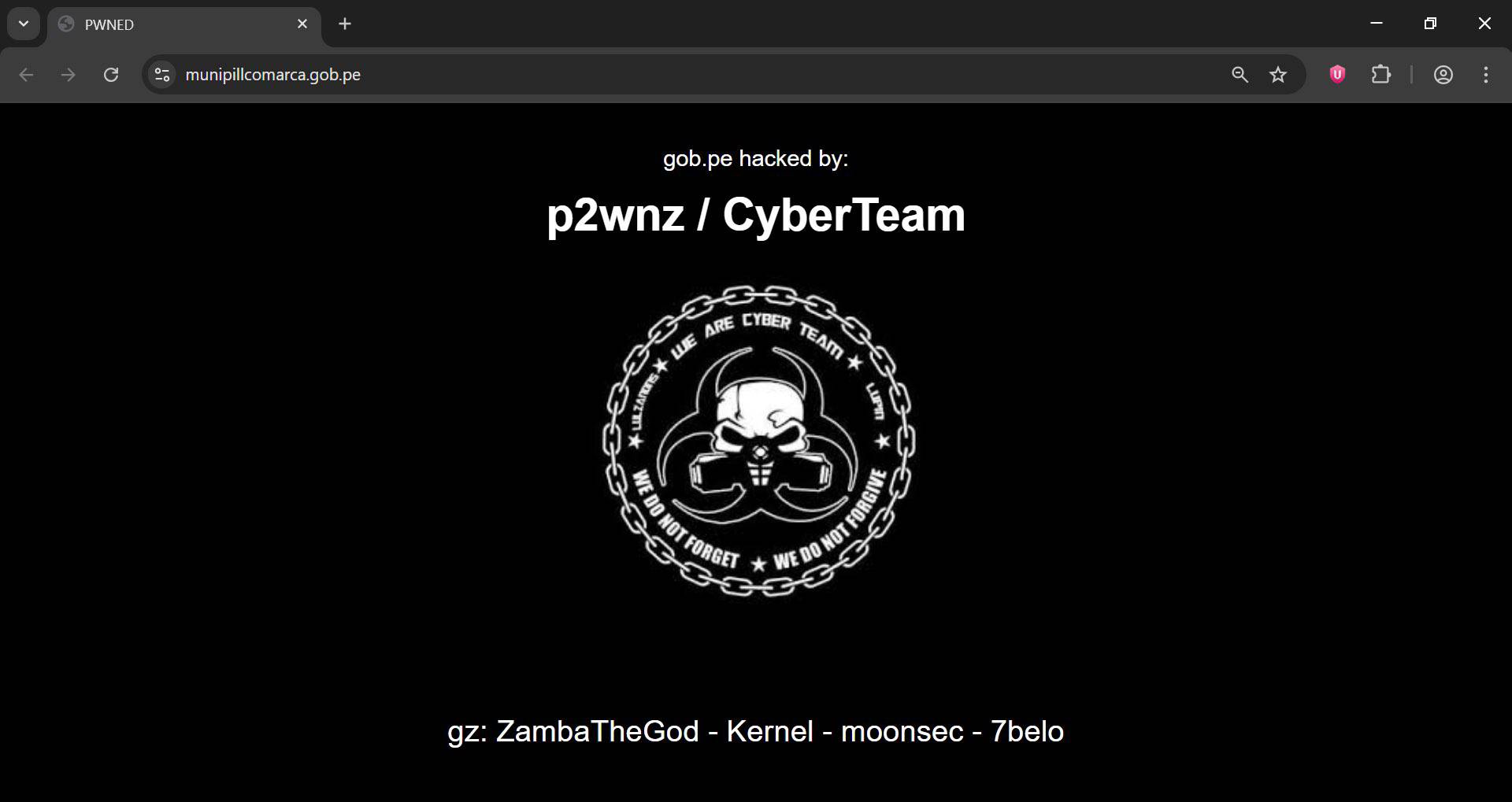 Defacement CyberTeam 3