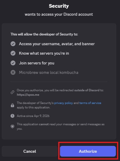 Beware Fake Verify Bot — Enzo’s Hangout! Alert
