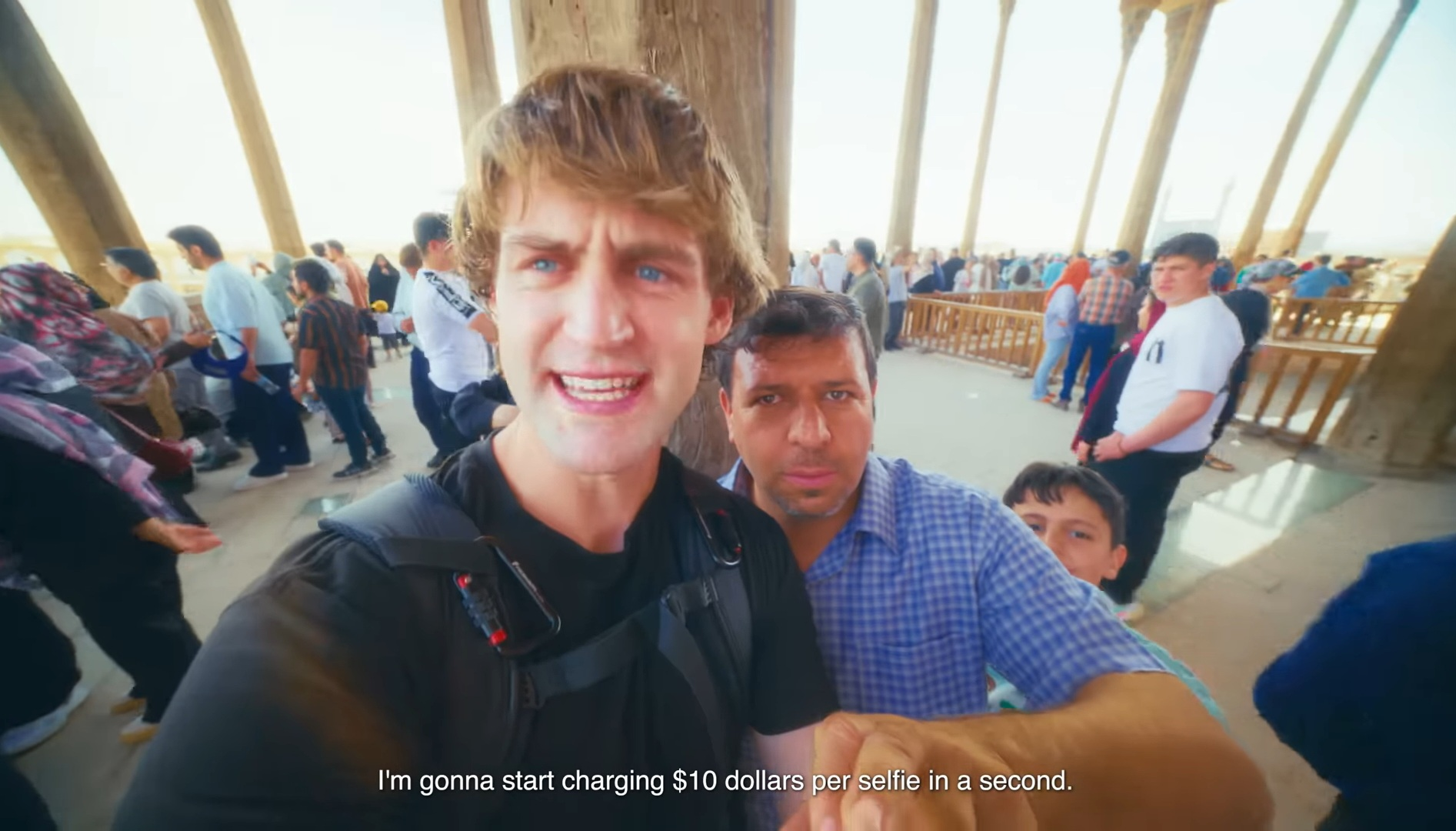 Interesting that blond tourists will still get swarmed for selfies …