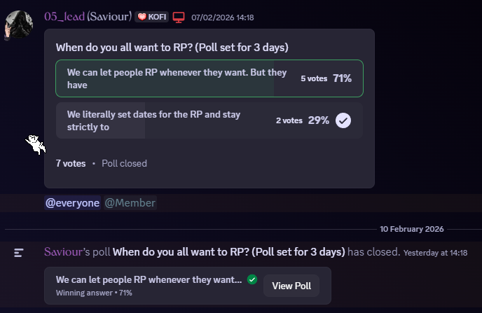 Balance of Mobius RP Update: Open RP Rules