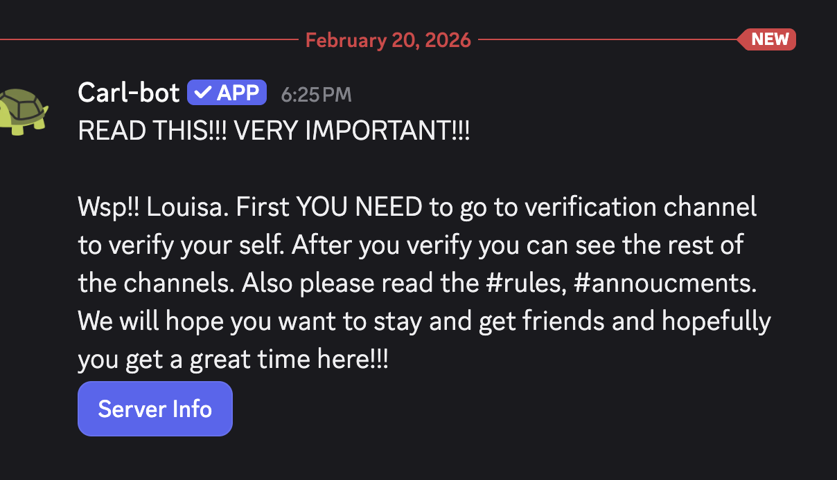 Help Needed Carl-bot Reaction Roles & Verify Fix