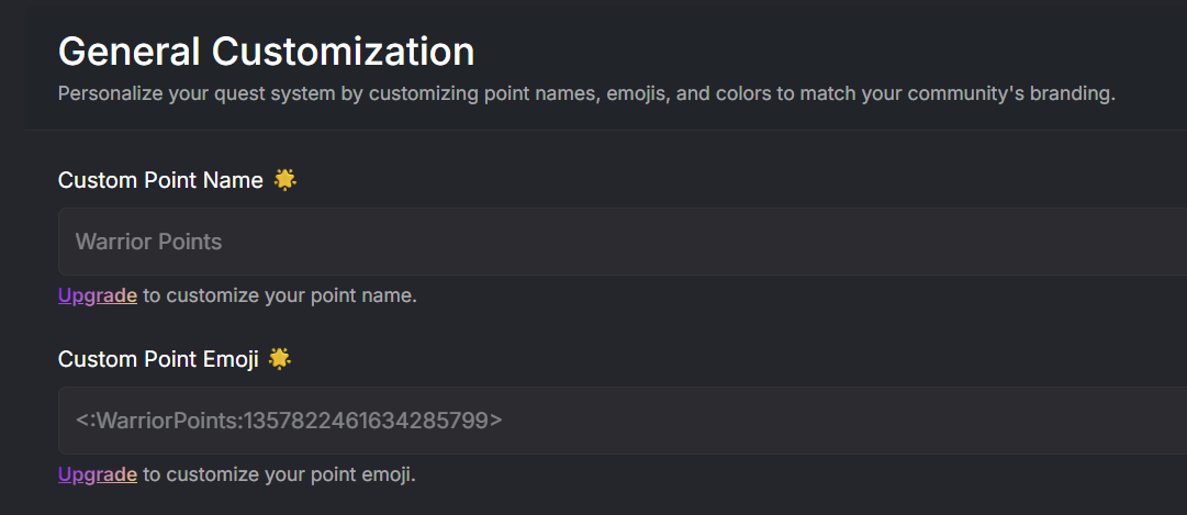 Reset Custom Points Name for Integration