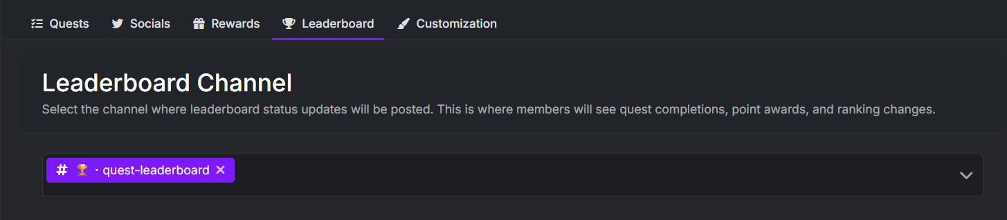 Reset Custom Points Name for Twitter Quests