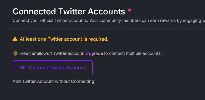 Reset Custom Points Name for Twitter Quests