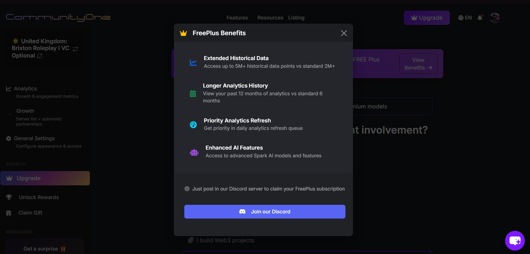 FreePlus Benefit: Contributor Role Granted