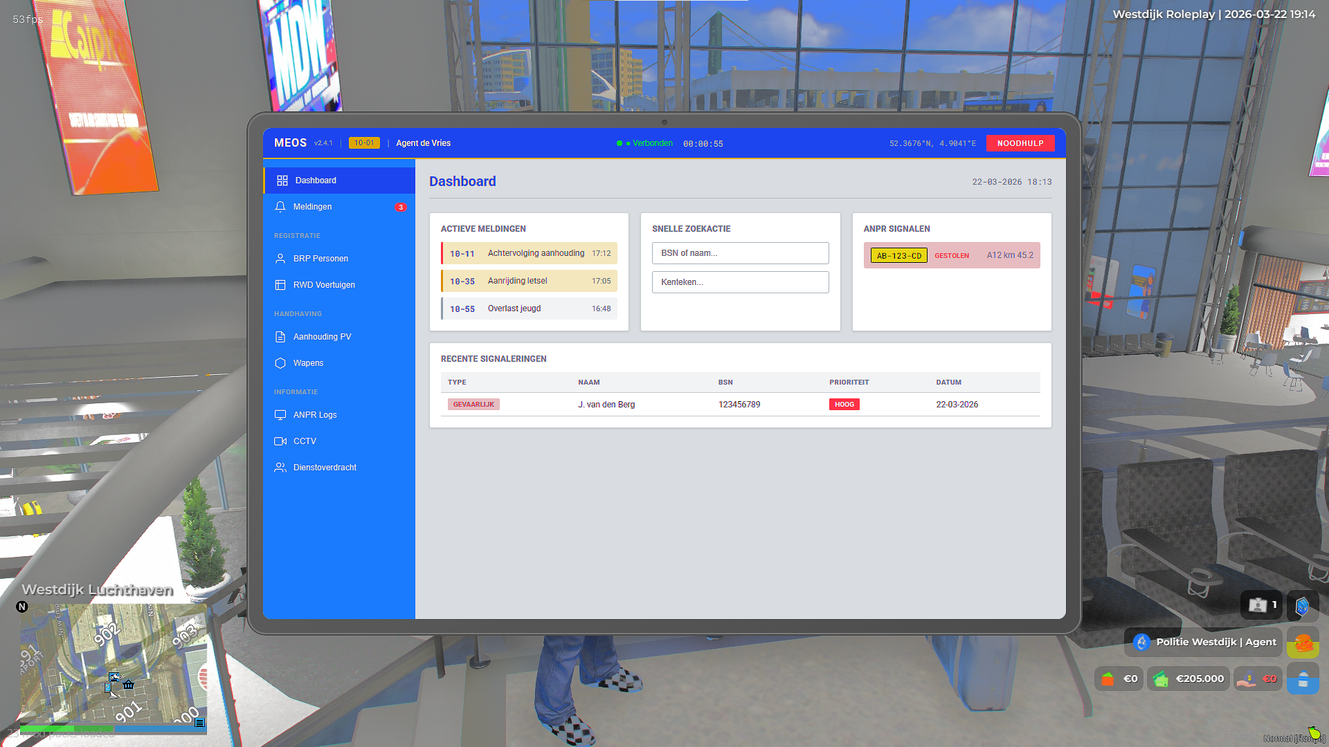 FiveM meos dashboard