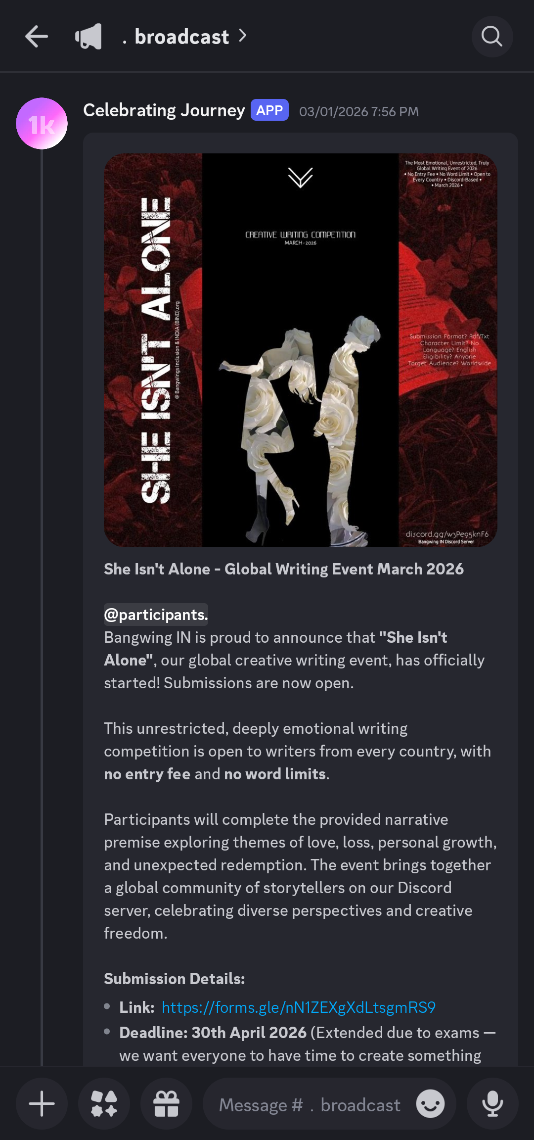 CommunityOne Announcement Webhook Issue - Image 1