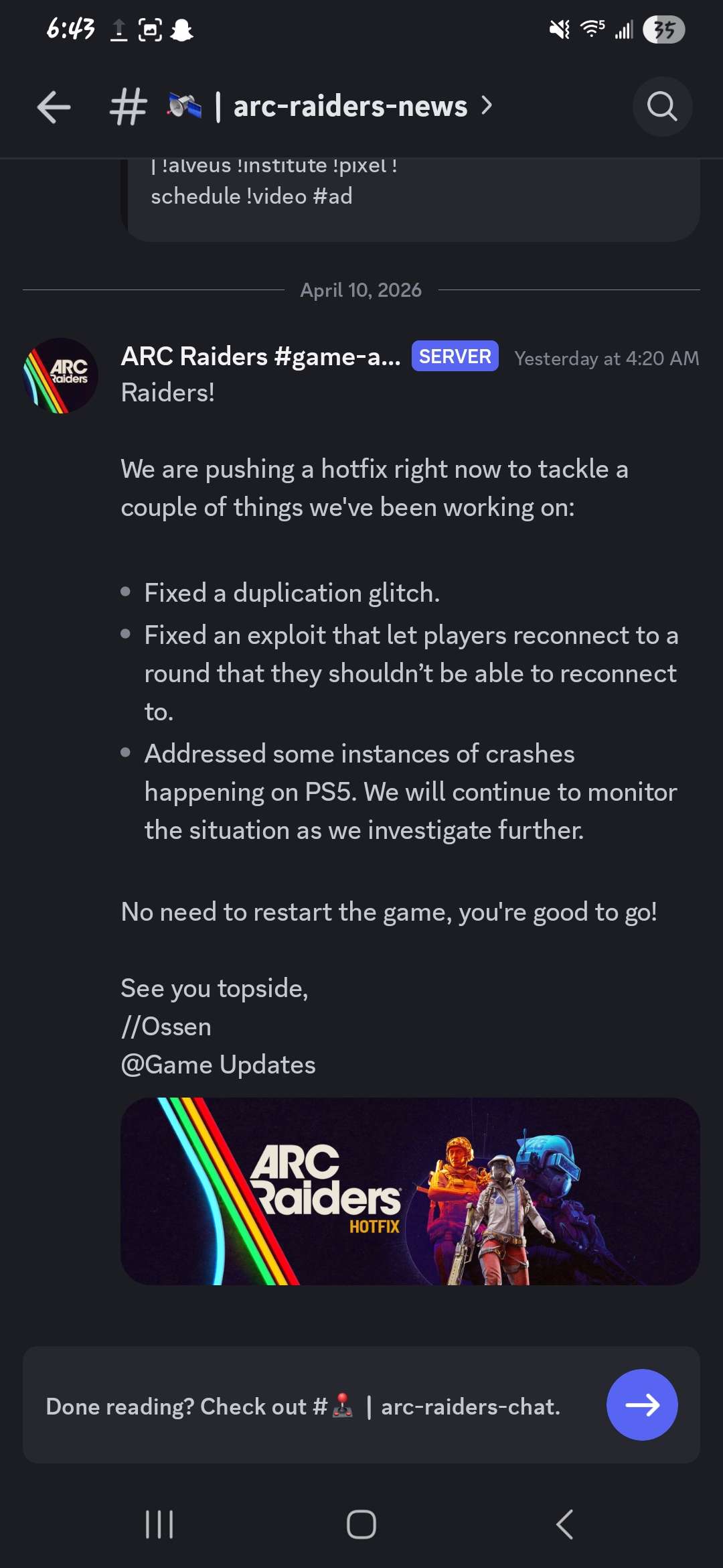 Flashpoint Update: New ARC Threats & Gear