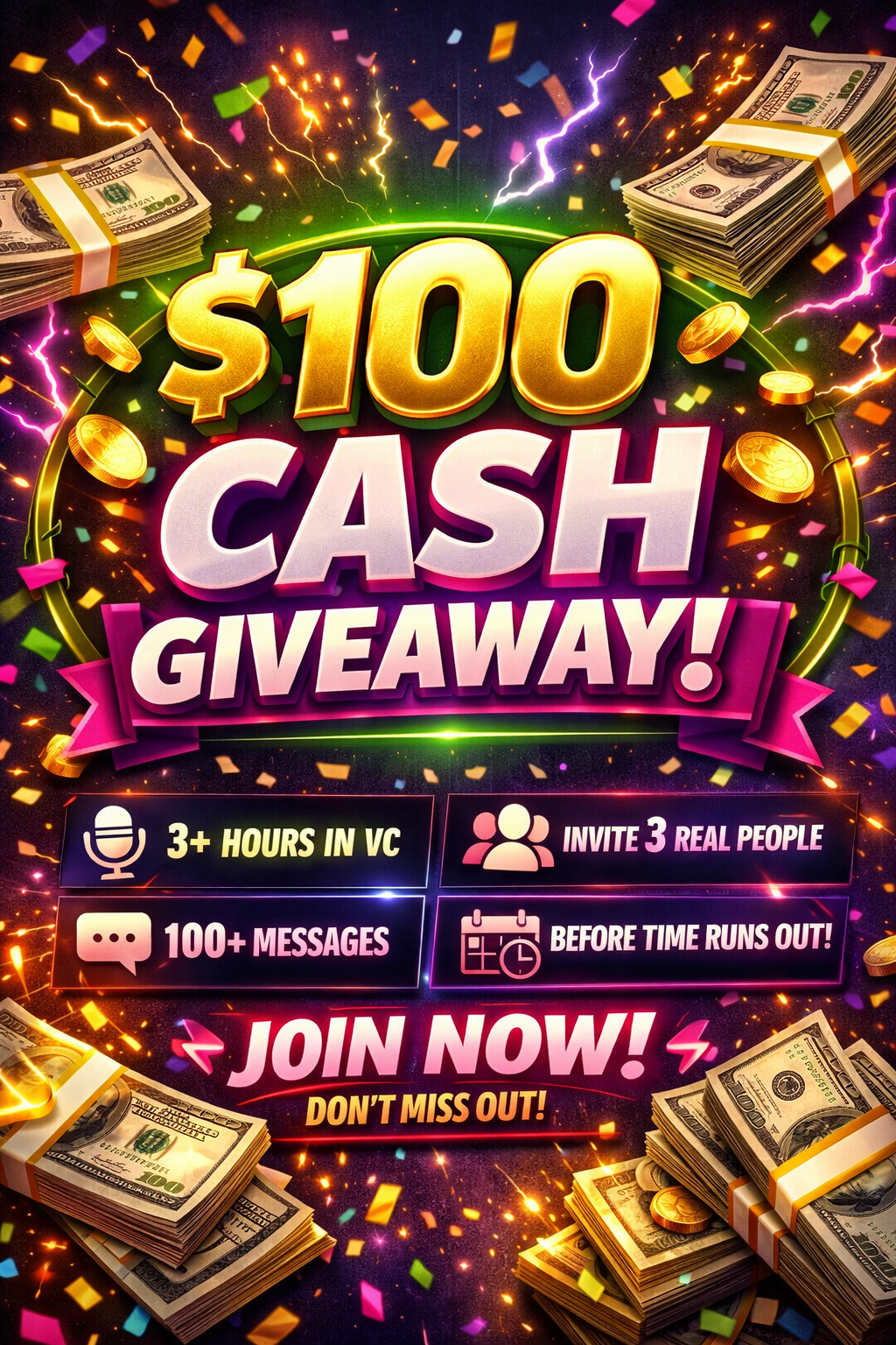 Win $100 Cash in /D0llz Giveaway