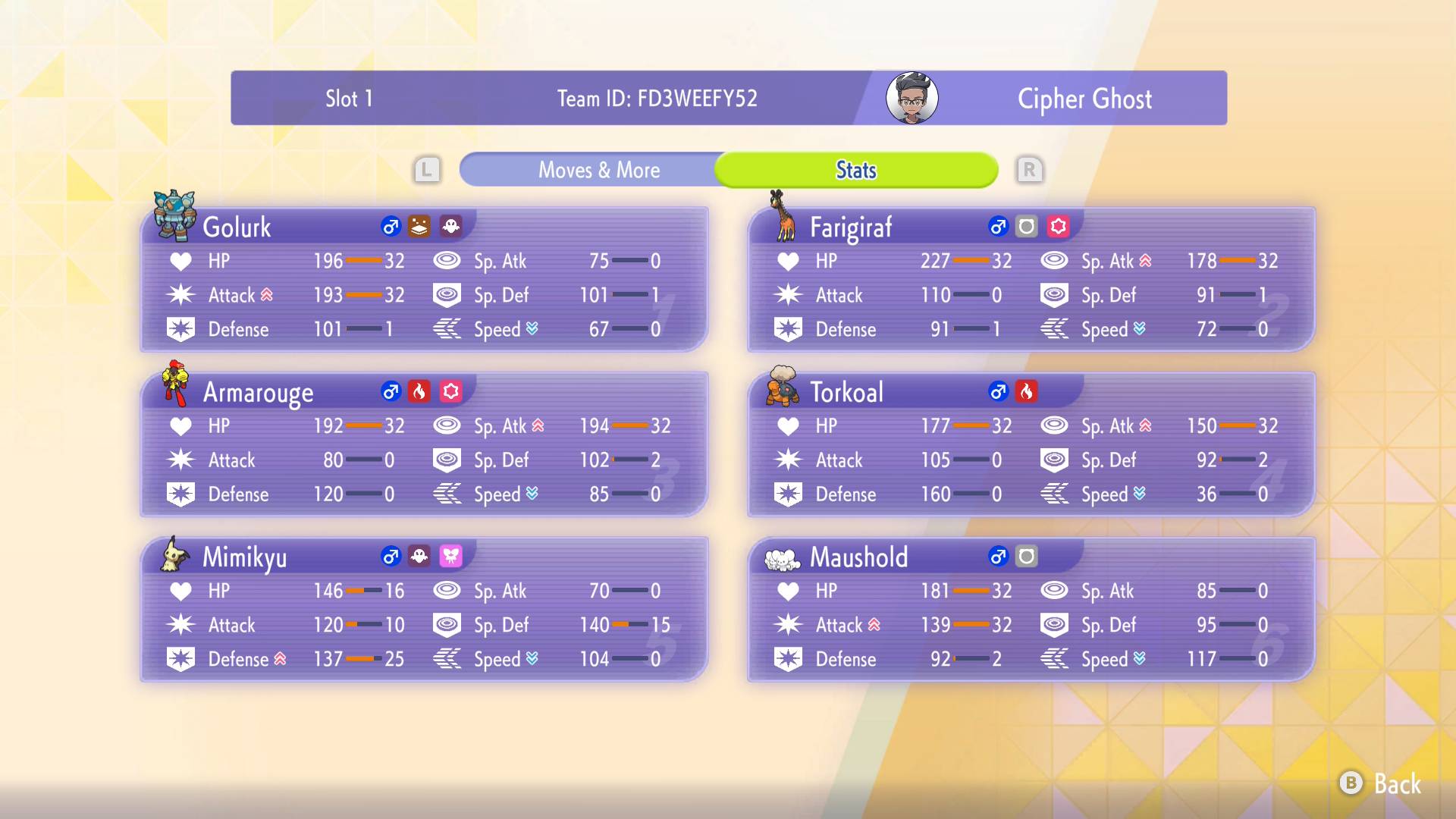 Mega-Golurk Trick Room Team Help