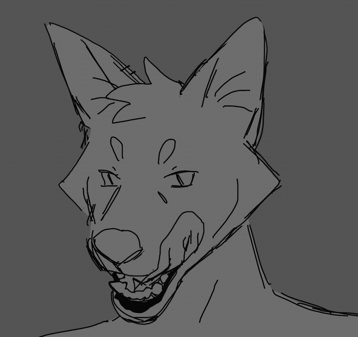 Furry Art WIPs and Anatomy Tips
