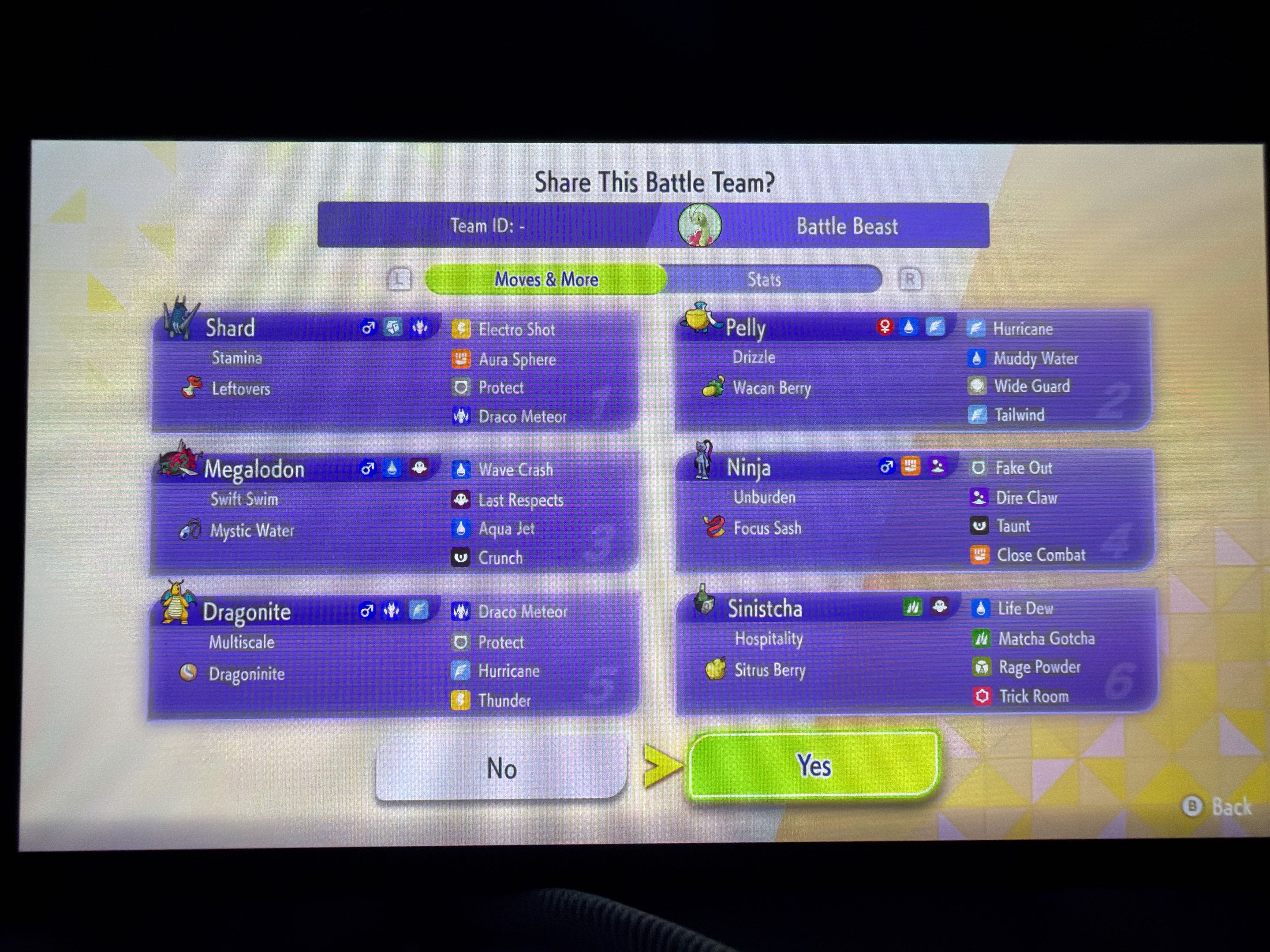 Help Improving My Rain Team vs Trick Room