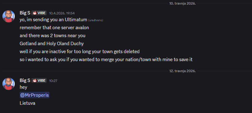 AvalonMC Confederacy Declares War on Lietuva