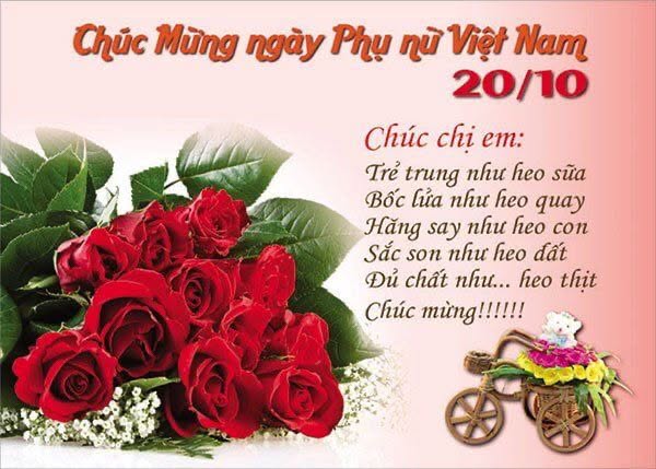 Chúc Mừng Ngày Phụ Nữ Việt Nam 20/10