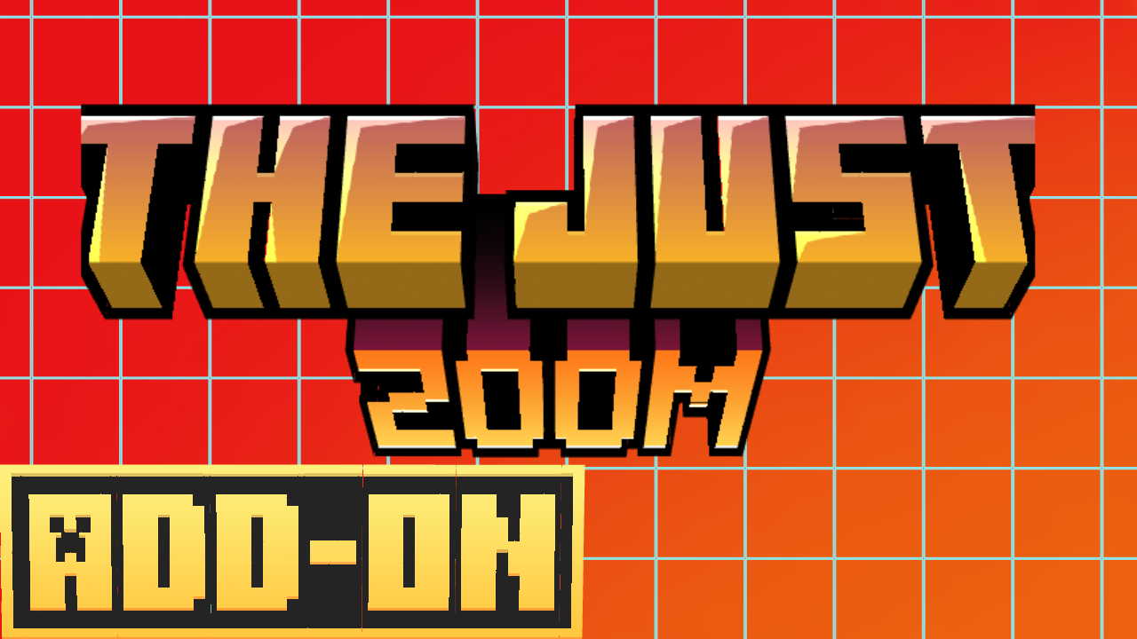 The Just Zoom — Minecraft Bedrock addon, screenshot 1
