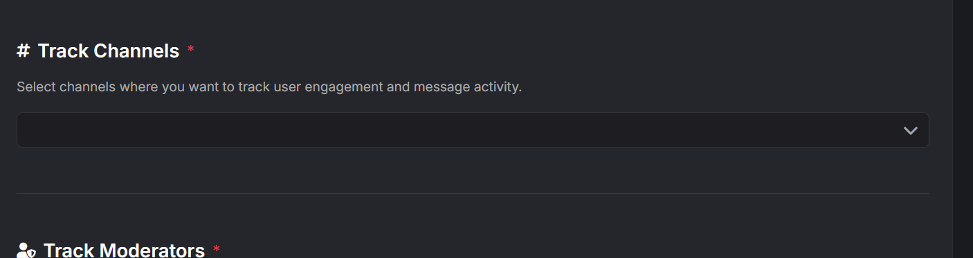 Track Channels: Select Channels Efficiently