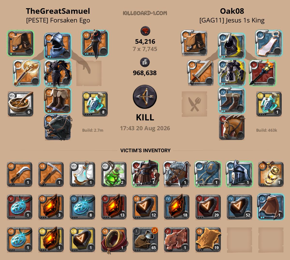 TheGreatSamuel versus Oak08