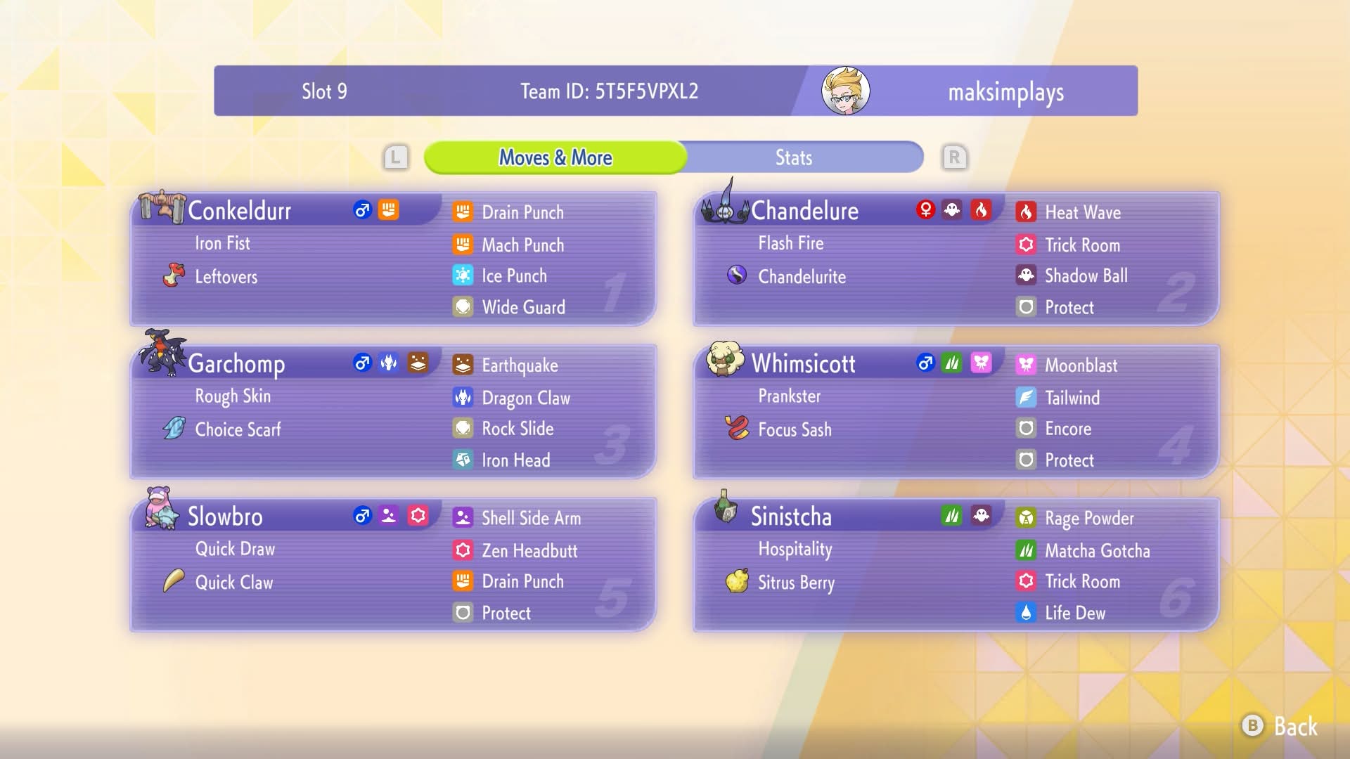 Tailroom Chandelure Team Showcase - Image 1