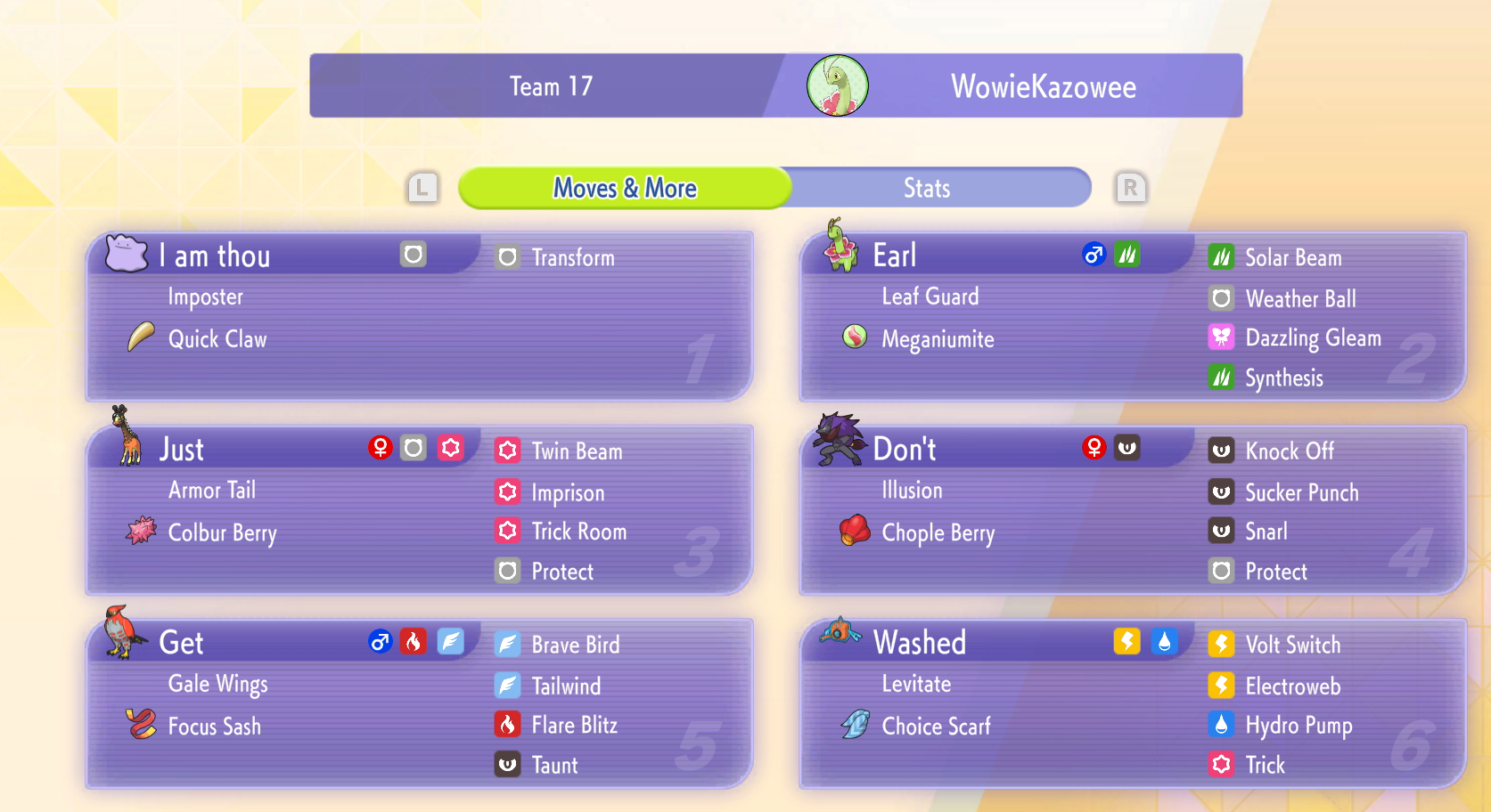 Team Dump: Scizor Rain & Symbiosis Florges