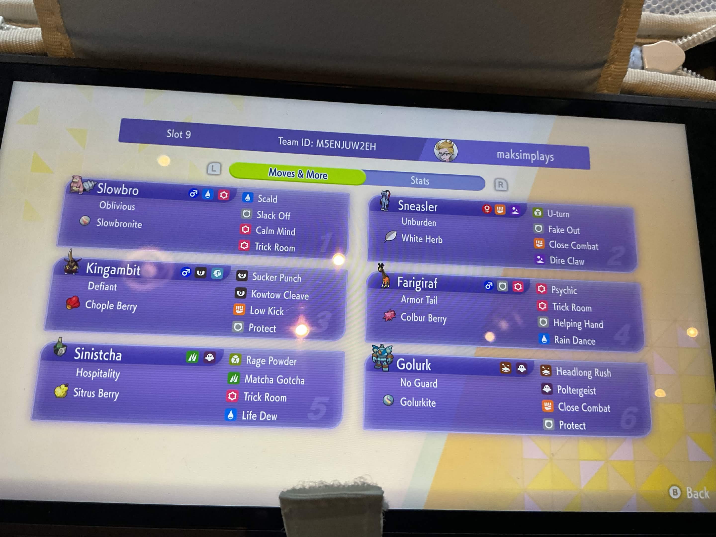 Slowbro + Golurk Trick Room Team Review - Image 1