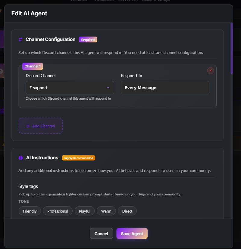 Channel Rules are broken