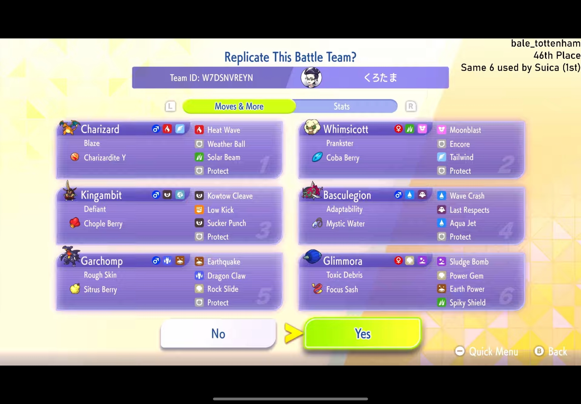 Whimsicott + Glimmora Team Ideas