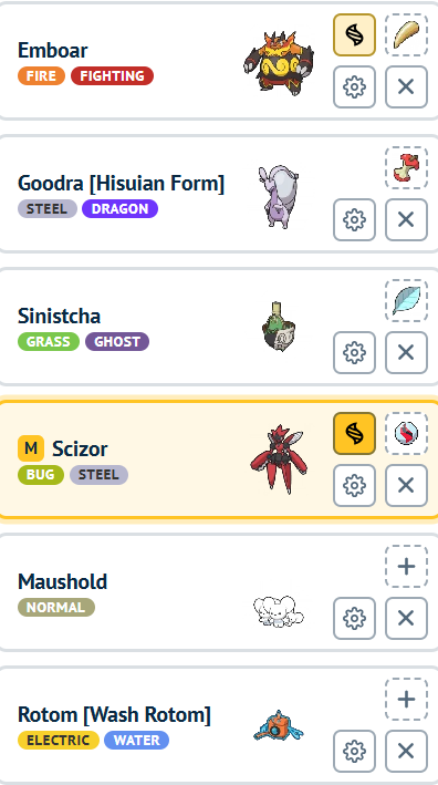 Emboar Bulky Set Advice with H-Goodra