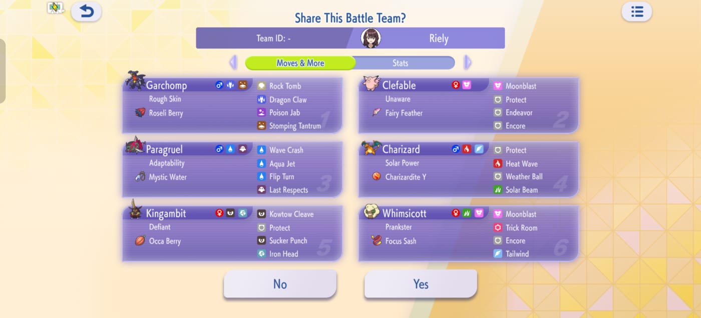 Need 6th Pokémon Help vs Tailwind & Megas - Image 2