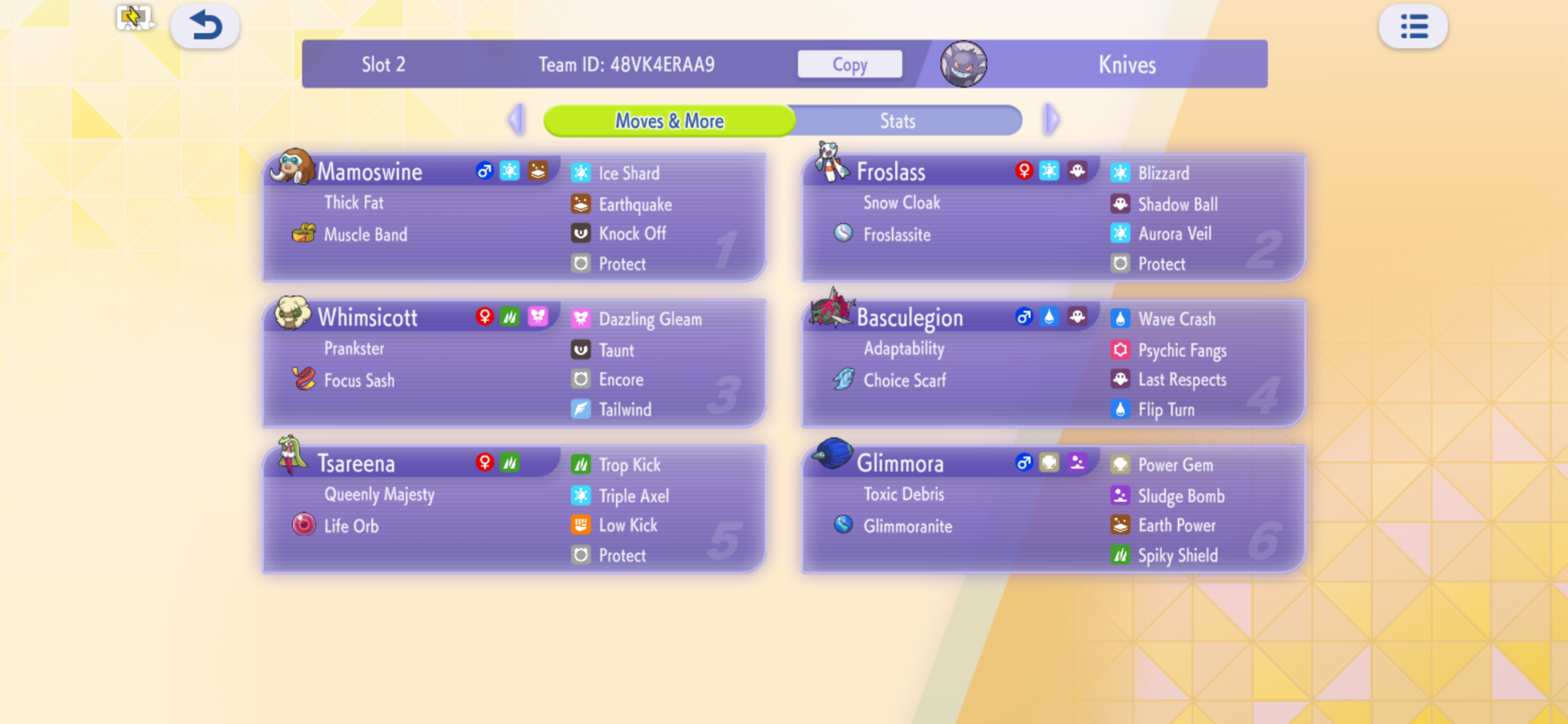 Mega Froslass Team Feedback for Tournament - Image 2