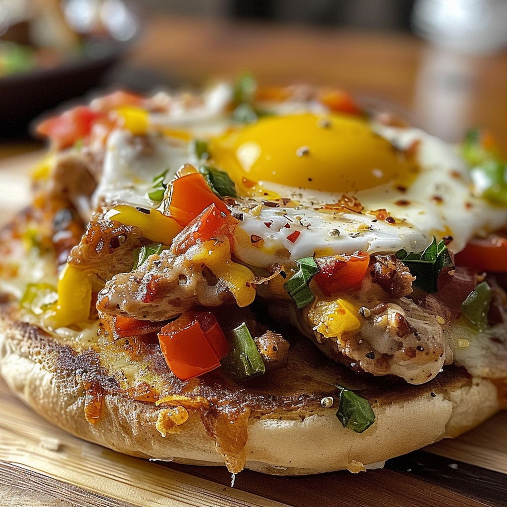 English Muffin Breakfast Pizza Your Family Will Love