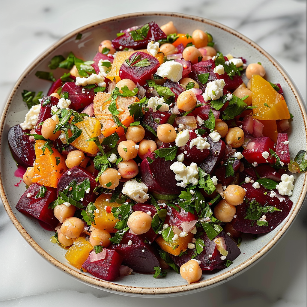 How to Make the Best Chickpea Beet Feta Salad