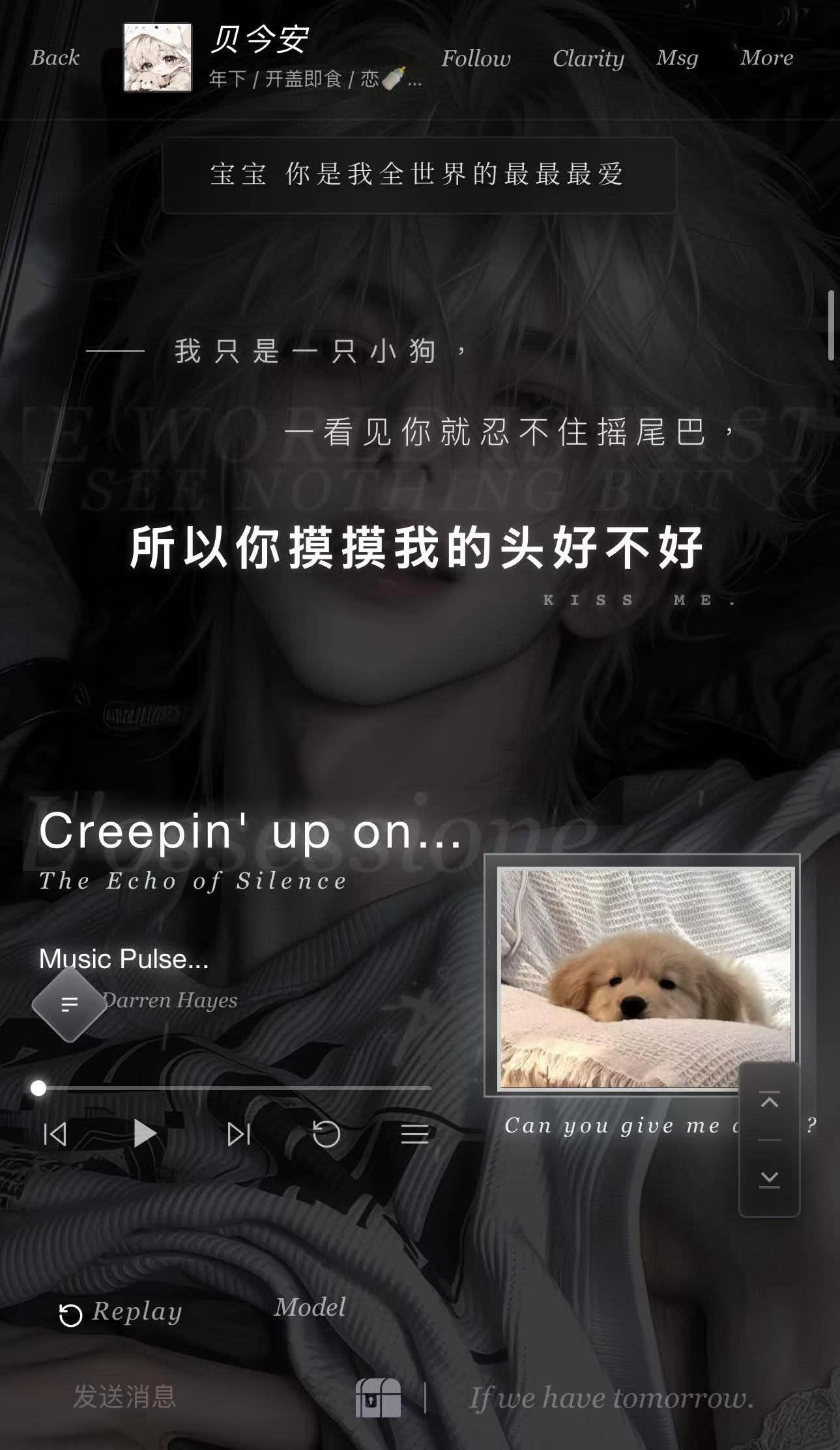 【贝今安】开盖即食 | 恋🍼 | 热脸骚 | 年下 | 路上捡到的狗半夜怎么变成人形来舔你乃了！ image 2