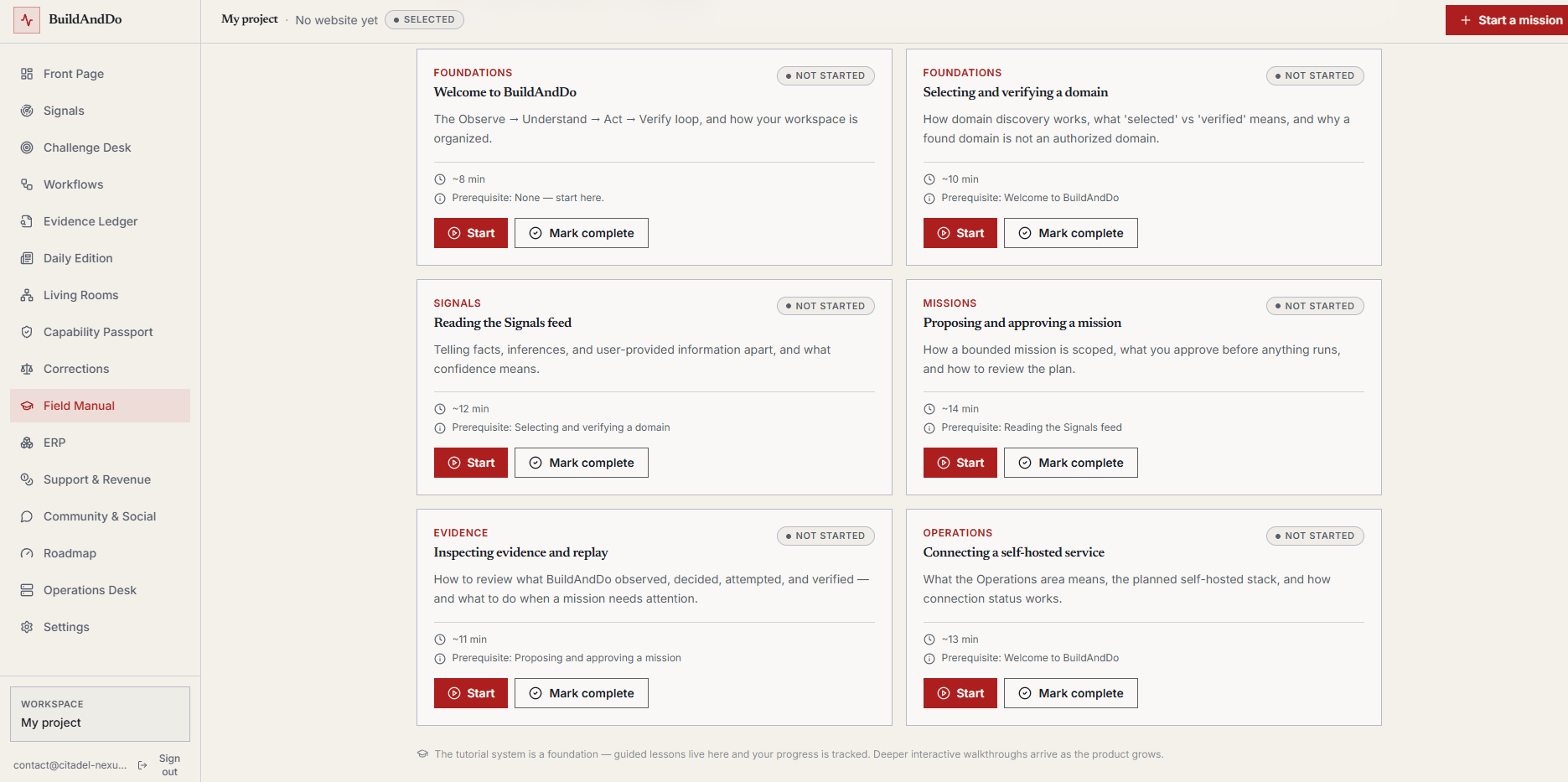 BuildAndDo — Humans + AI building, learning and proving things together