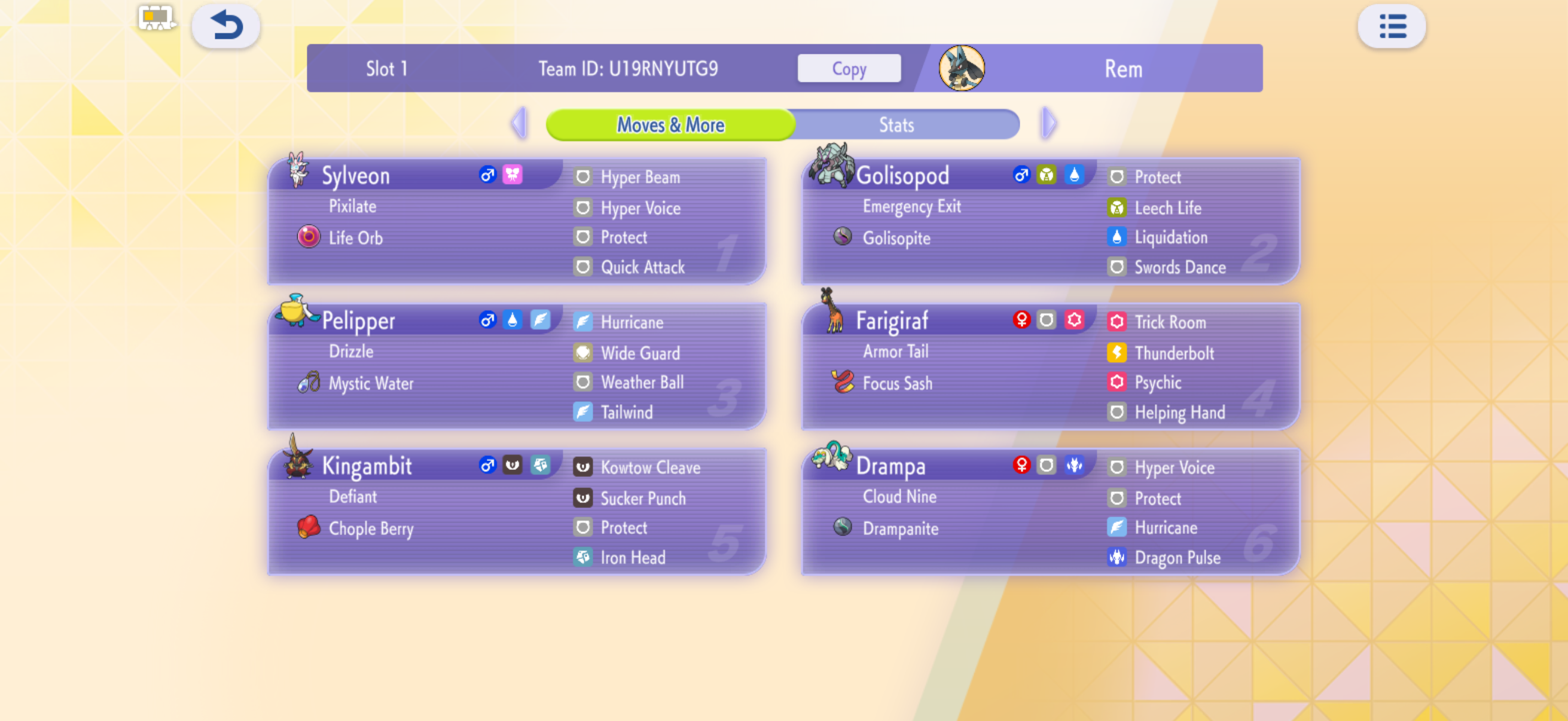 Optimizing Drampa and Golisopod in VGC Trick Room Teams
