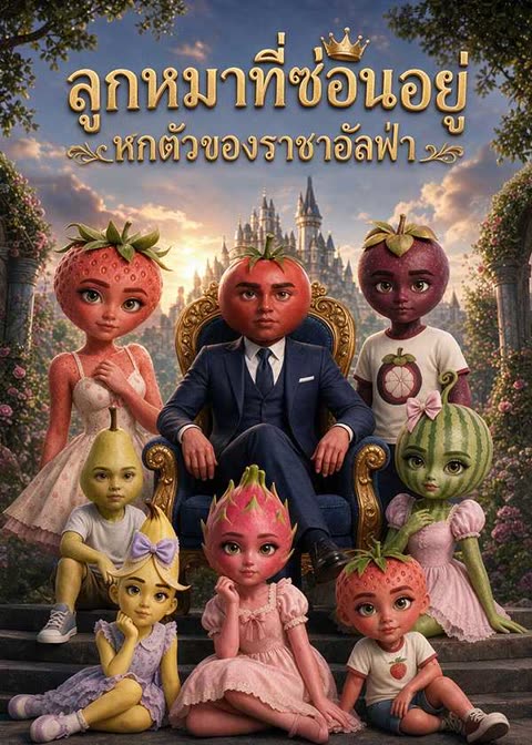 โปสเตอร์ (พากย์ไทย)ลูกหมาที่ซ่อนอยู่หกตัวของราชาอัลฟ่า