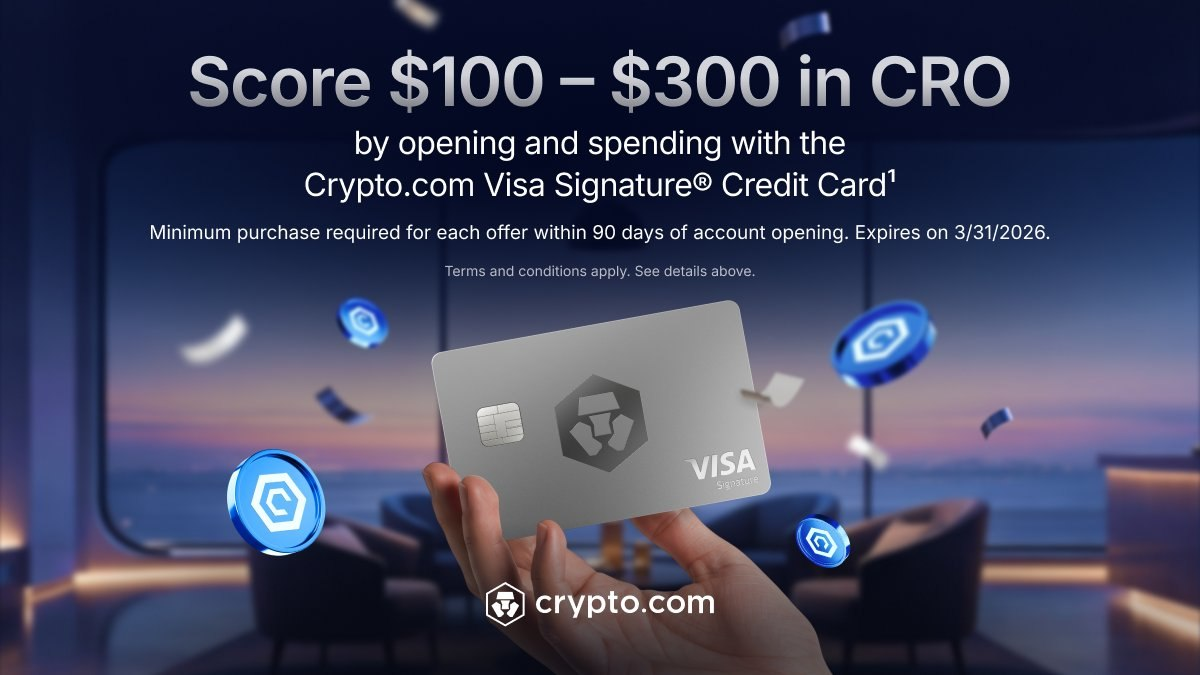 Crypto.com Card Bonus: Earn Up to $300 in CRO