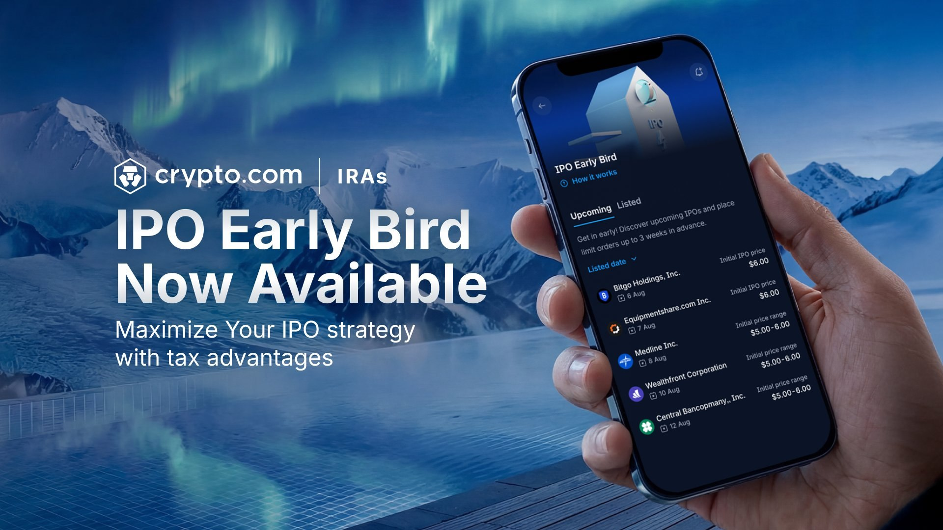 IPO Early Bird Now for Crypto.com IRAs