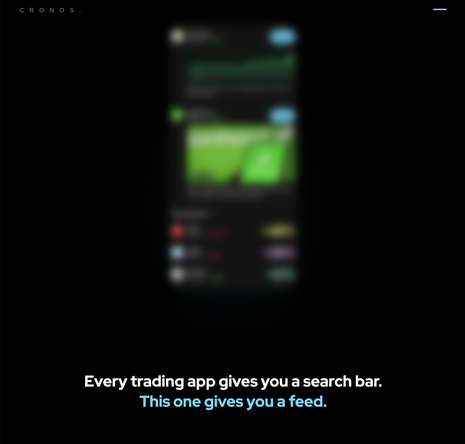 Cronos App Adds Personalized For You Feed