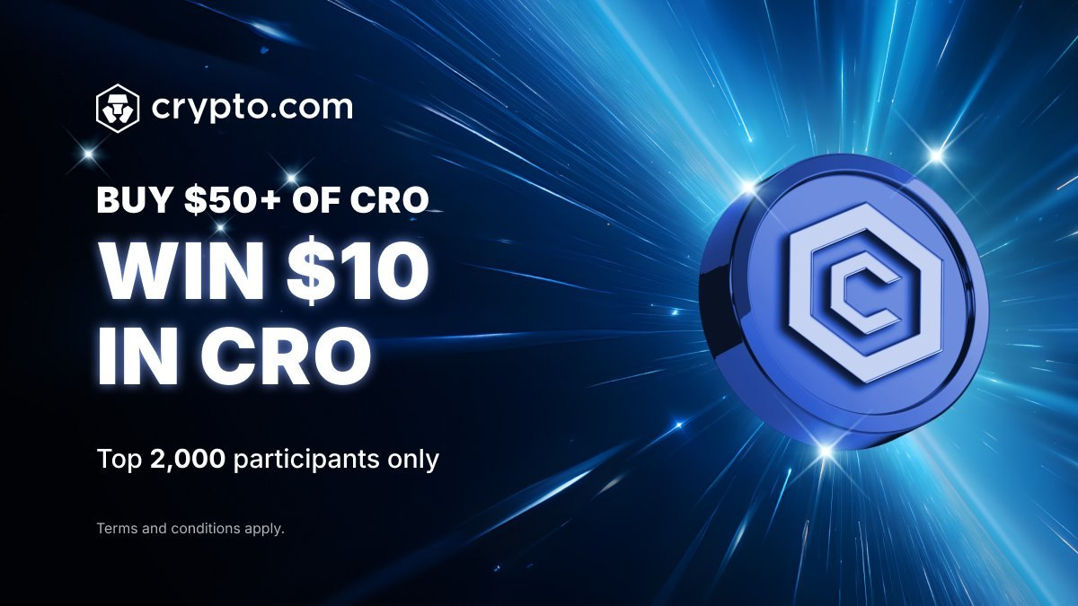 Win $10 CRO — Buy $50+ to Enter