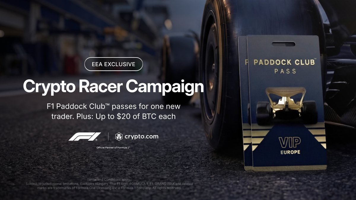 Crypto Racer Campaign: Win €1,000 BTC & Paddock Passes