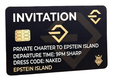 Epstein Island Invitation Card