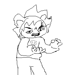 Shitty art of Karkat Vantas