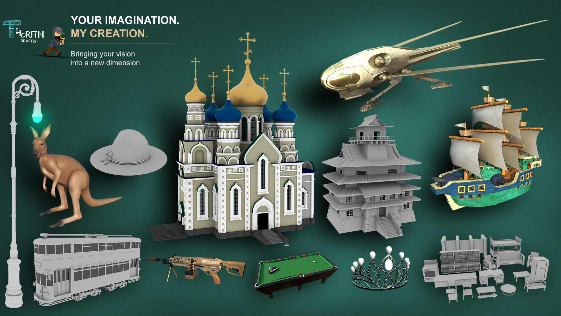 **3D Modelling & Texturing Commissions.**